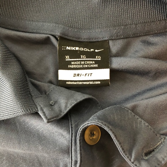 NIKE GOLF Men’s DRI FIT Blue POLO SHIRT Short Sleeve XL - Picture 7 of 7